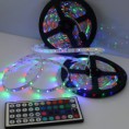 LED pásek RGB, 10m s dálkovým ovládáním, 2x5m, 2x300LED